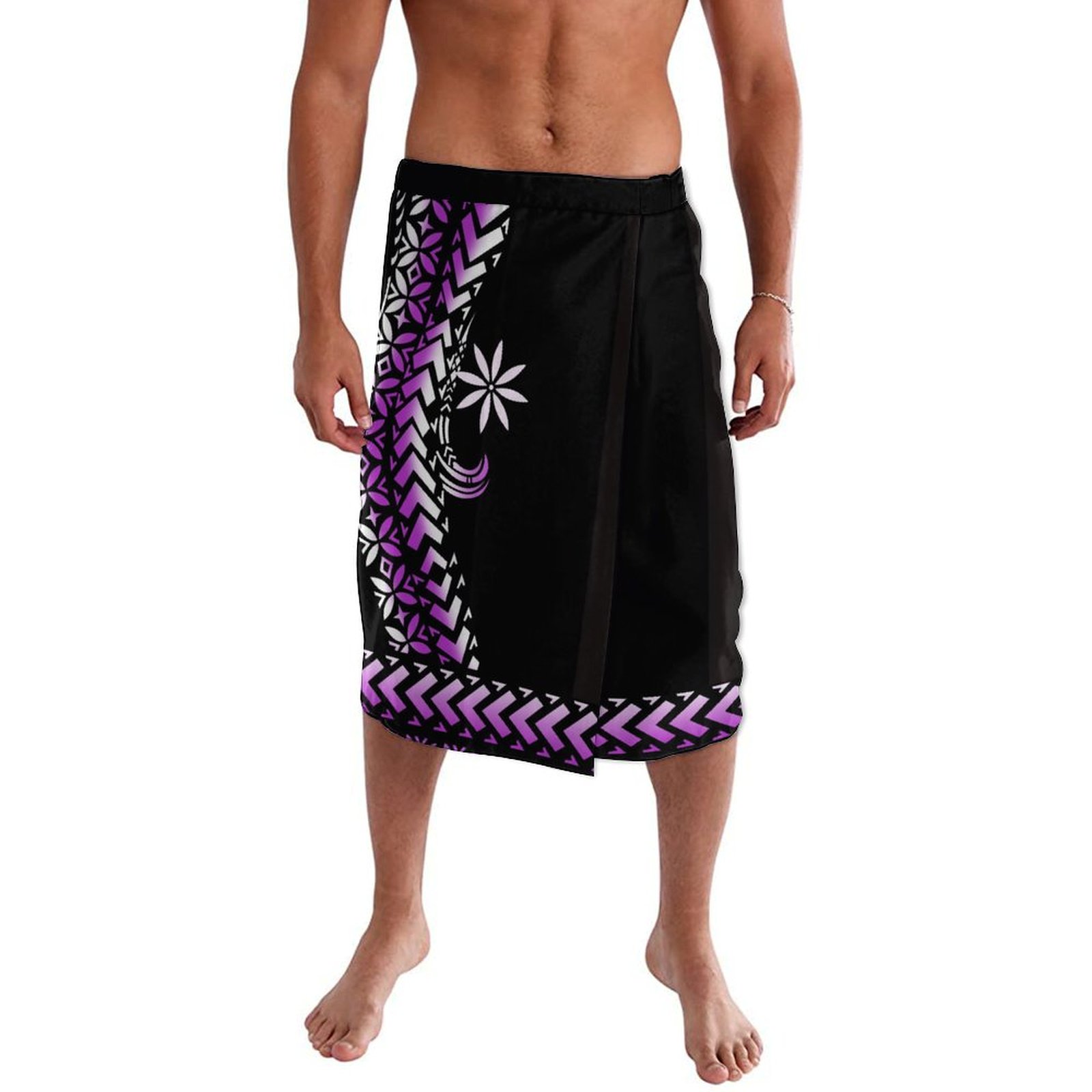 Sarong Men Wrap - Wysokiej jakości polinezyjski wzór nadruk swobodny