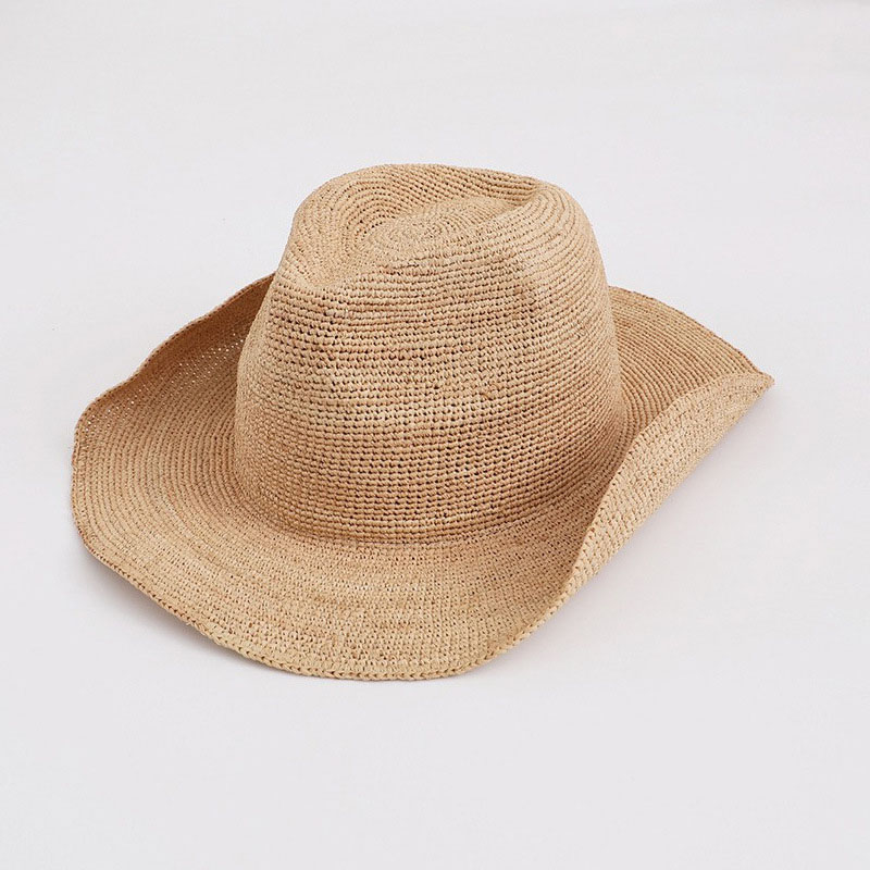 Bucket Hat Straw - Naturalny słomkowy kapelusz z rafii dla