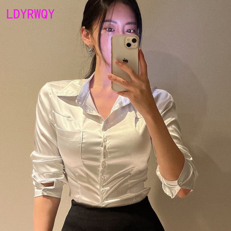 Shirt Camp Collar - Korea południowa 2023 jesień i zima