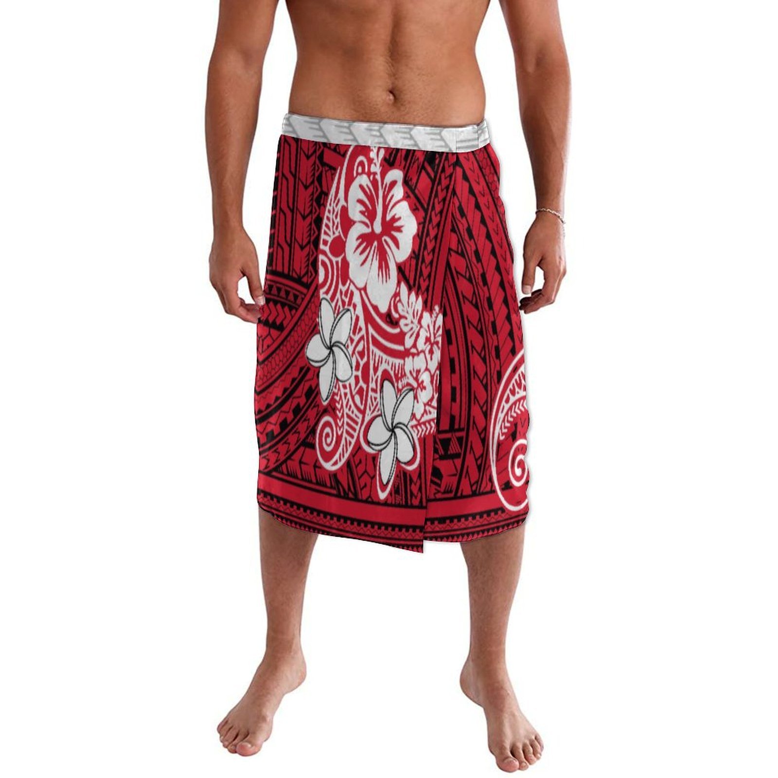 Sarong Men Wrap - Polinezyjska wyspa, personalizowana męska sukienka typu