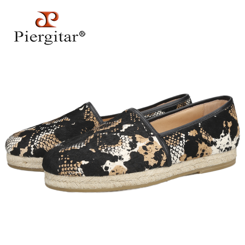 Espadrille Slip On - Piegitar w nowym stylu wielokolorowy wąż