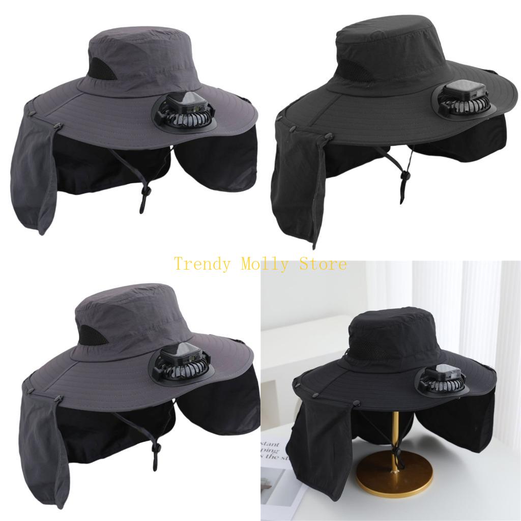 Packable Hat Nylon - N5KB Czapka z automatycznym wentylatorem chłodzącym