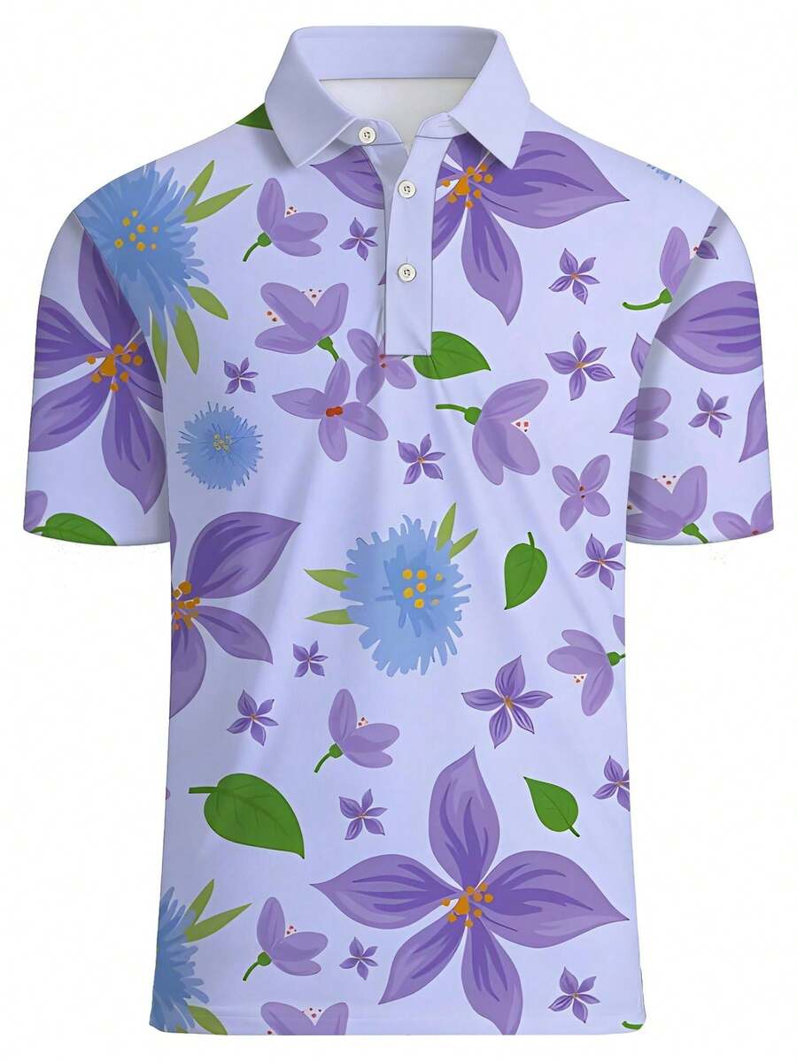 Polo Shirt Pique - Męska koszula z krótkim rękawem, z