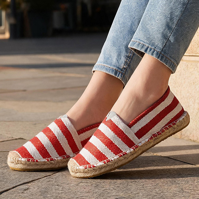 Espadrille Slip On - Letnie Jesienne Damskie Buty Płócienne Oddychające