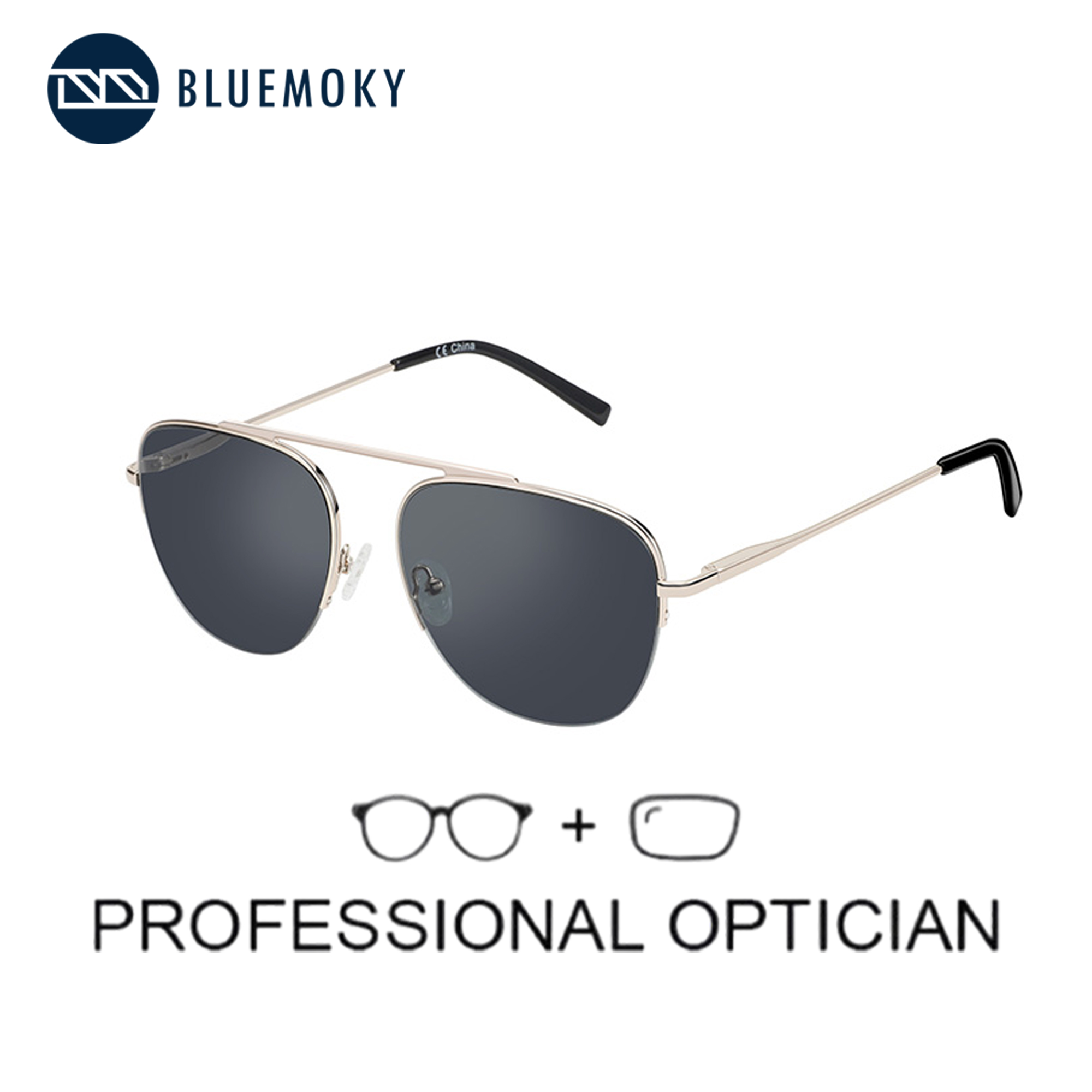 Sunglasses Aviator Polarized - BLUEMOKY modne spolaryzowane okulary przeciwsłoneczne na