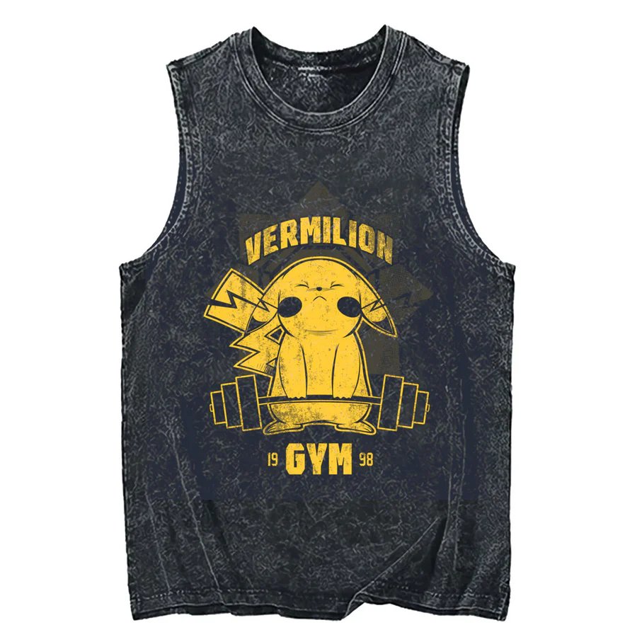 Tank Top Muscle - Koszulka bez rękawów Pokemon Pikachu Acid