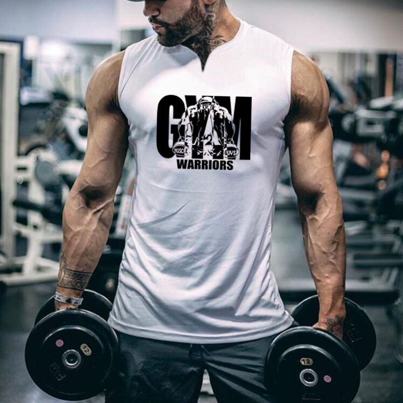 Tank Top Muscle - Letnie koszulki bez rękawów z dekoltem