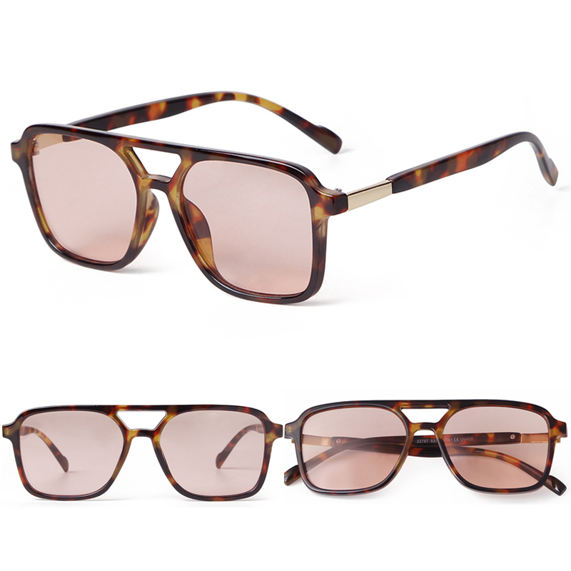 Sunglasses Aviator Polarized - Modne duże okulary pilotki damskie męskie