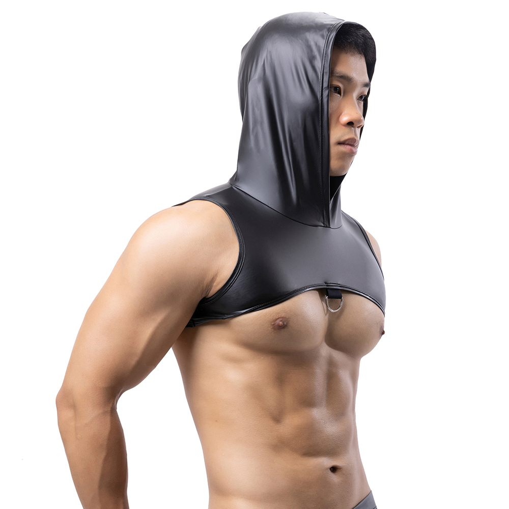Tank Top Muscle - Męskie koszulki fitness ze sztucznej skóry