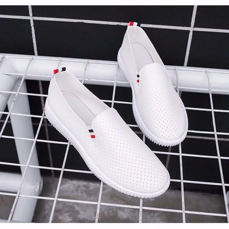 Damskie trampki białe mieszkan – Espadrille Slip On recenzja i cena