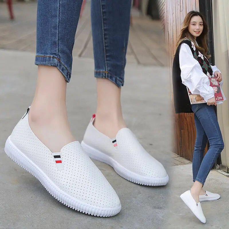 Damskie trampki białe mieszkan – Espadrille Slip On recenzja i cena