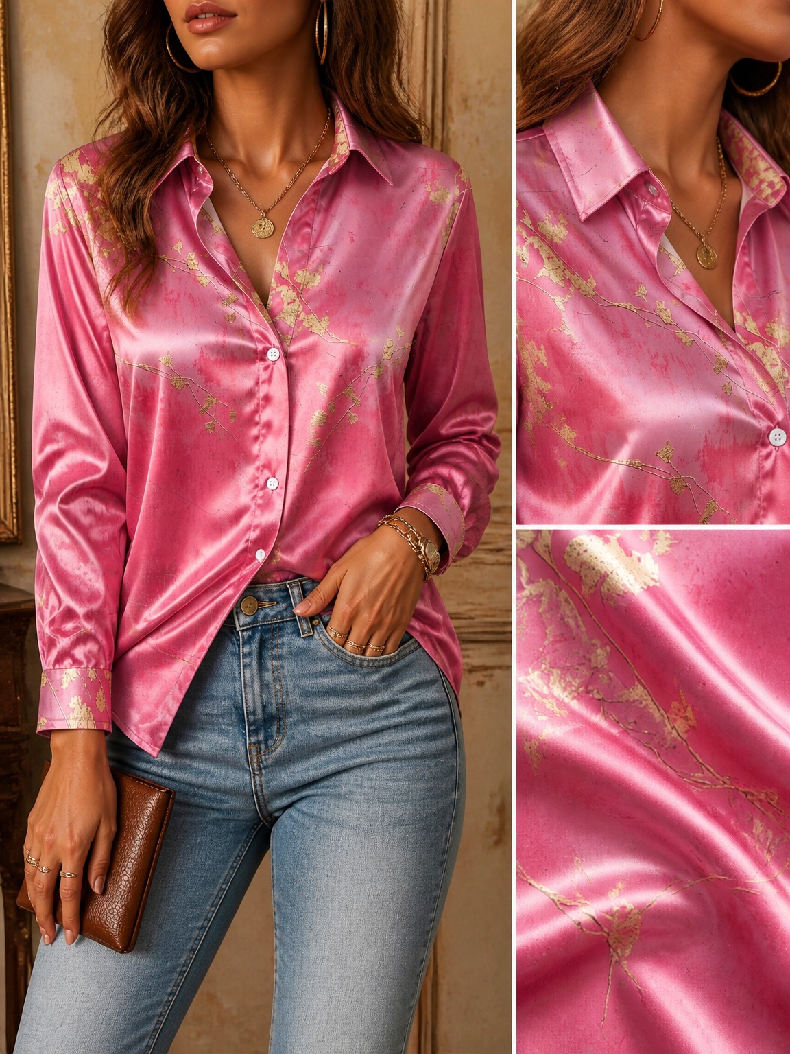 Damska bluzka/kardigan z długi – Resort Shirt Floral recenzja i cena
