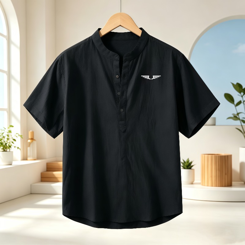 Męska koszula z krótkim rękawe – Linen Shirt Breathable recenzja i cena