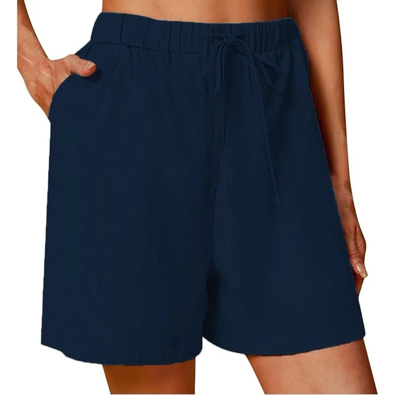 Damskie letnie szorty na co dz – Short Linen Drawstring recenzja i cena