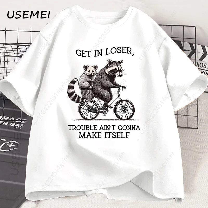 Koszulka Get in Loser T Shirt  – Tee Graphic Print recenzja i cena