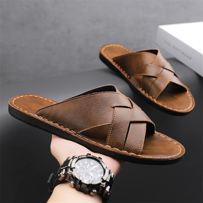 Męskie sandały z prawdziwej sk – Flip Flop Leather Men recenzja i cena