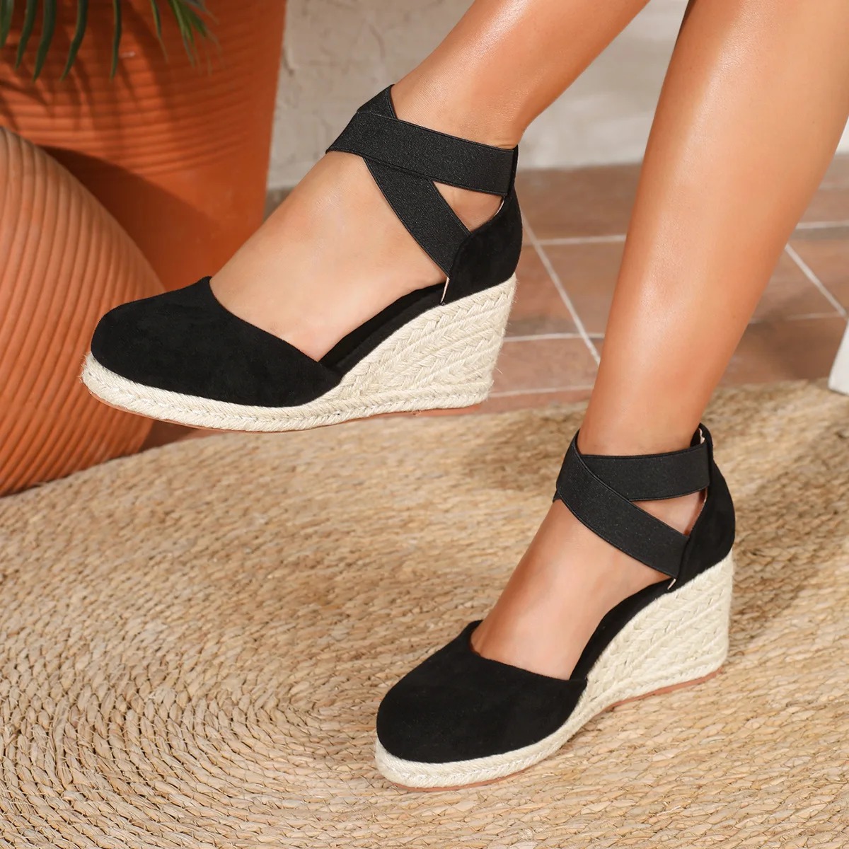 Damskie espadryle na koturnie  – Espadrille Slip On recenzja i cena