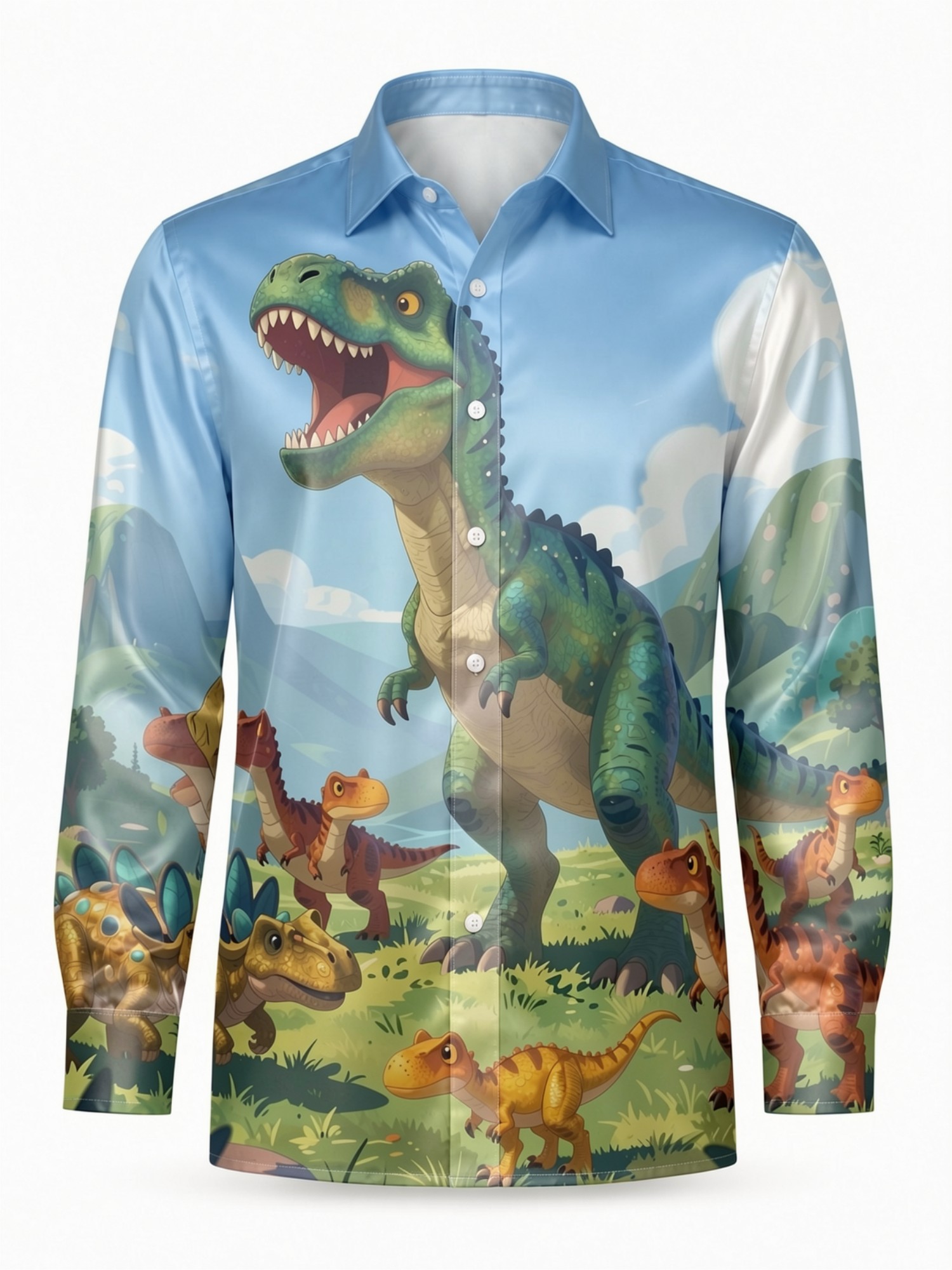 Męska koszula satynowa z długi – Resort Shirt Floral recenzja i cena