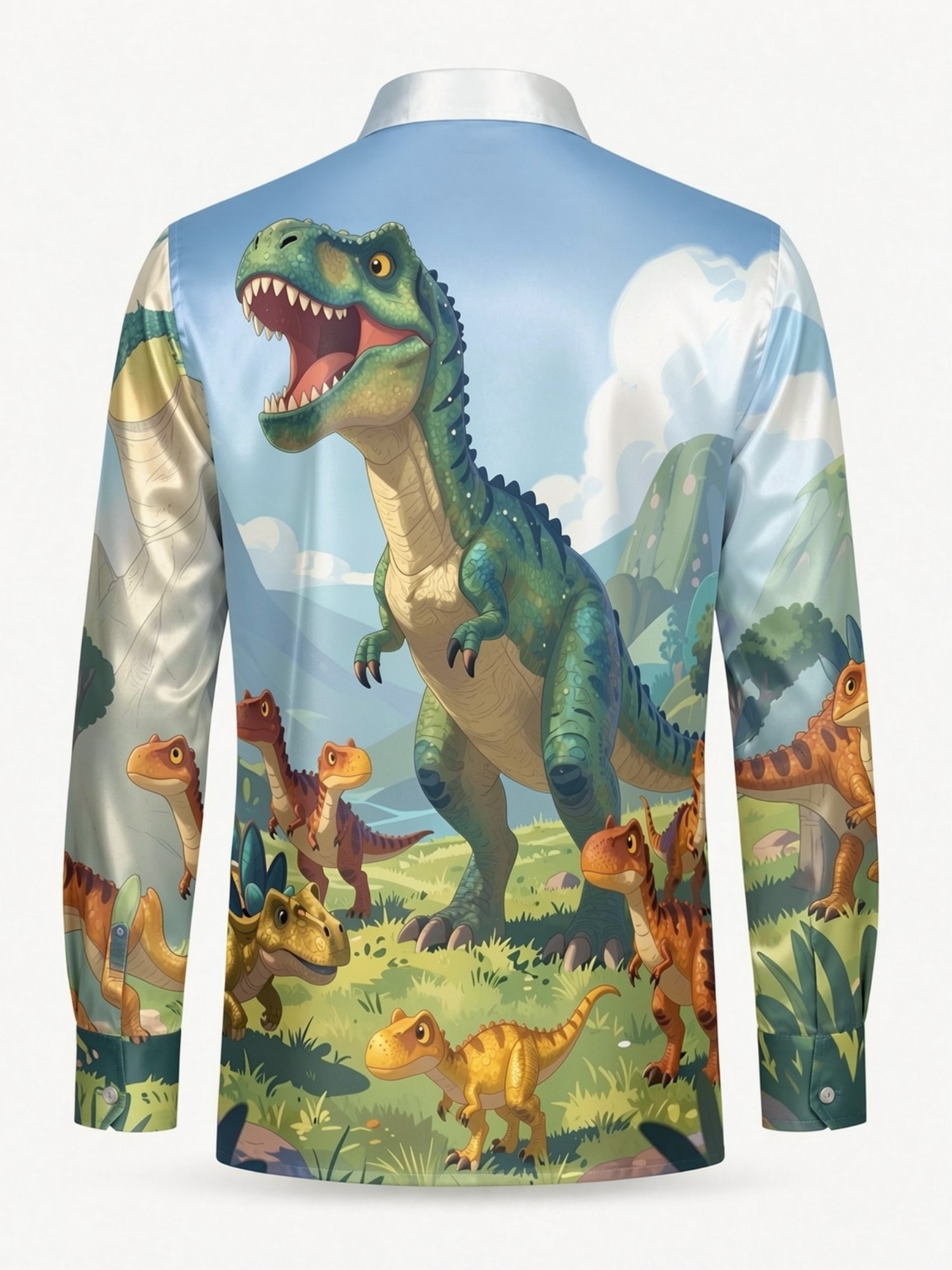 Męska koszula satynowa z długi – Resort Shirt Floral recenzja i cena