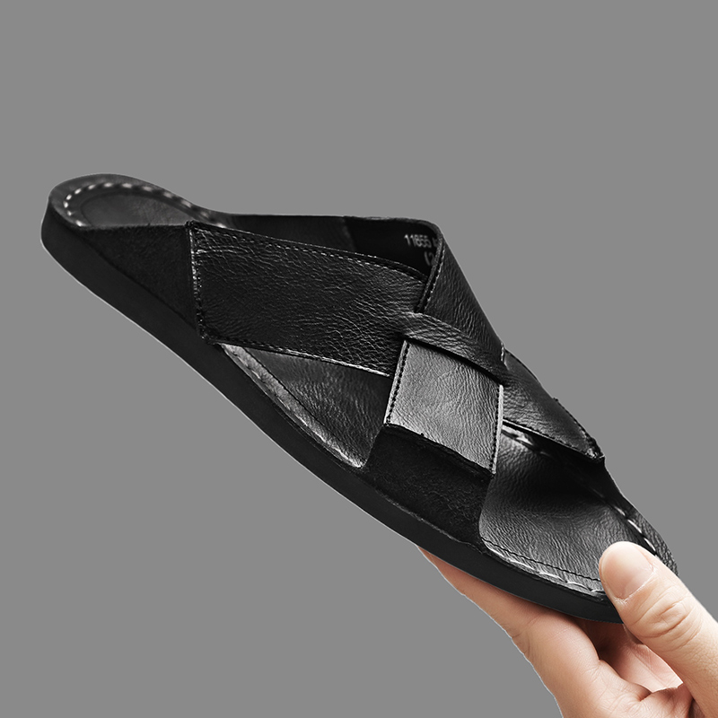 Męskie klapki ze skóry natural – Flip Flop Leather Men recenzja i cena