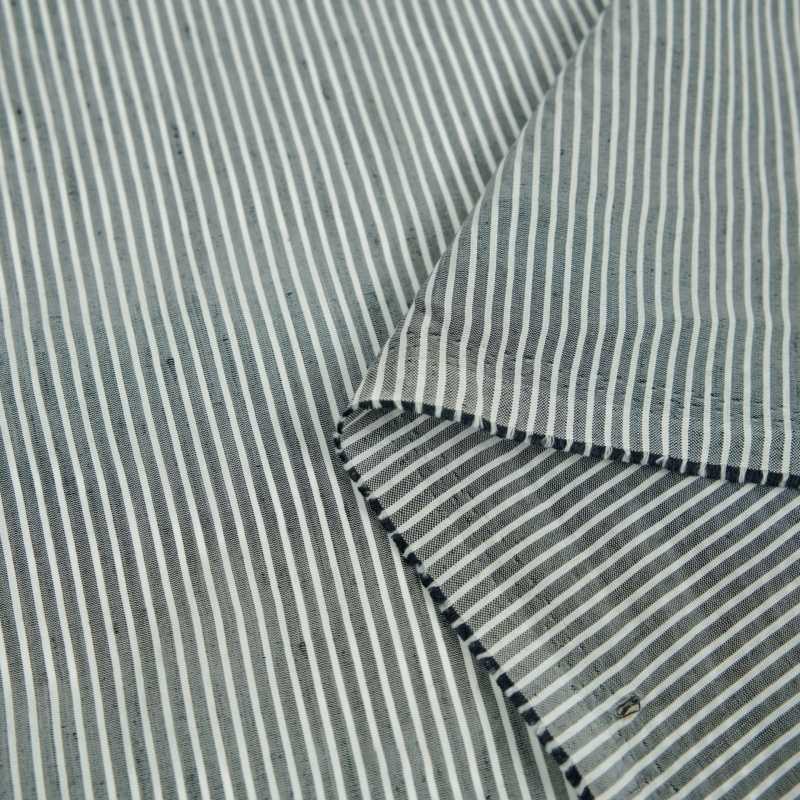Japońska szaro-biała tkanina z – Linen Shirt Breathable recenzja i cena