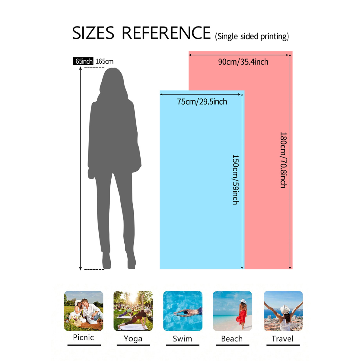 1 szt. modnego, kolorowego, du – Beach Towel Large recenzja i cena