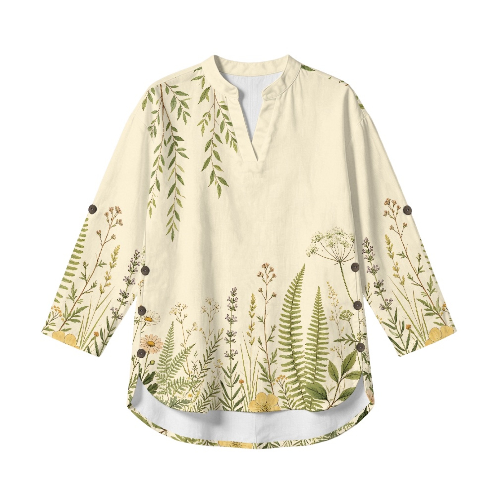 INSTANTARTS Damska lniana bluz – Linen Shirt Breathable recenzja i cena