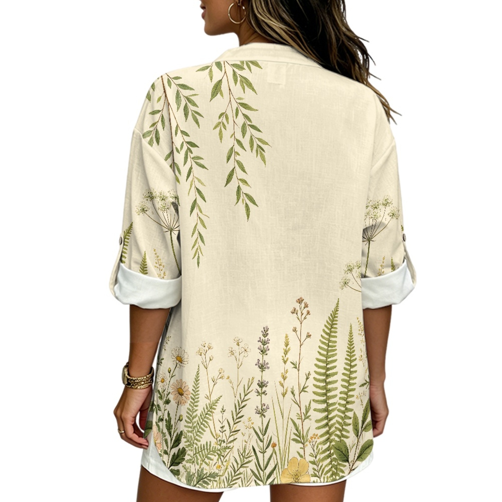 INSTANTARTS Damska lniana bluz – Linen Shirt Breathable recenzja i cena