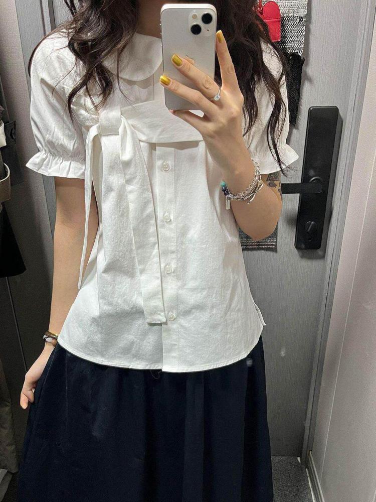 Koszule damskie w stylu preppy – Shirt Camp Collar recenzja i cena