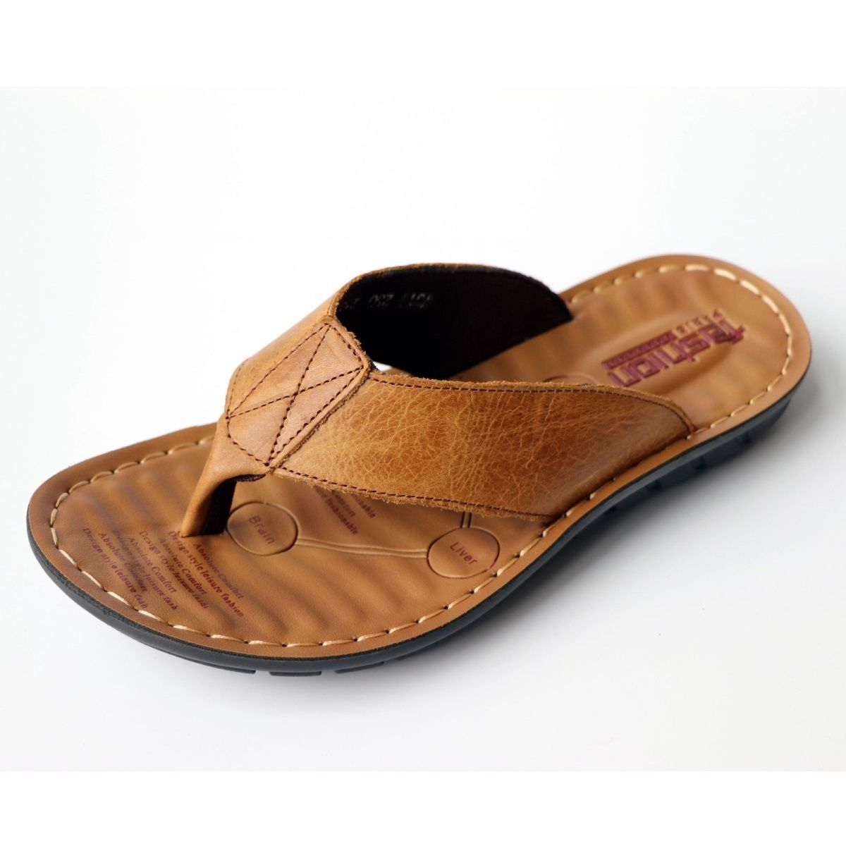 Letnie buty męskie Klapki Skór – Flip Flop Leather Men recenzja i cena