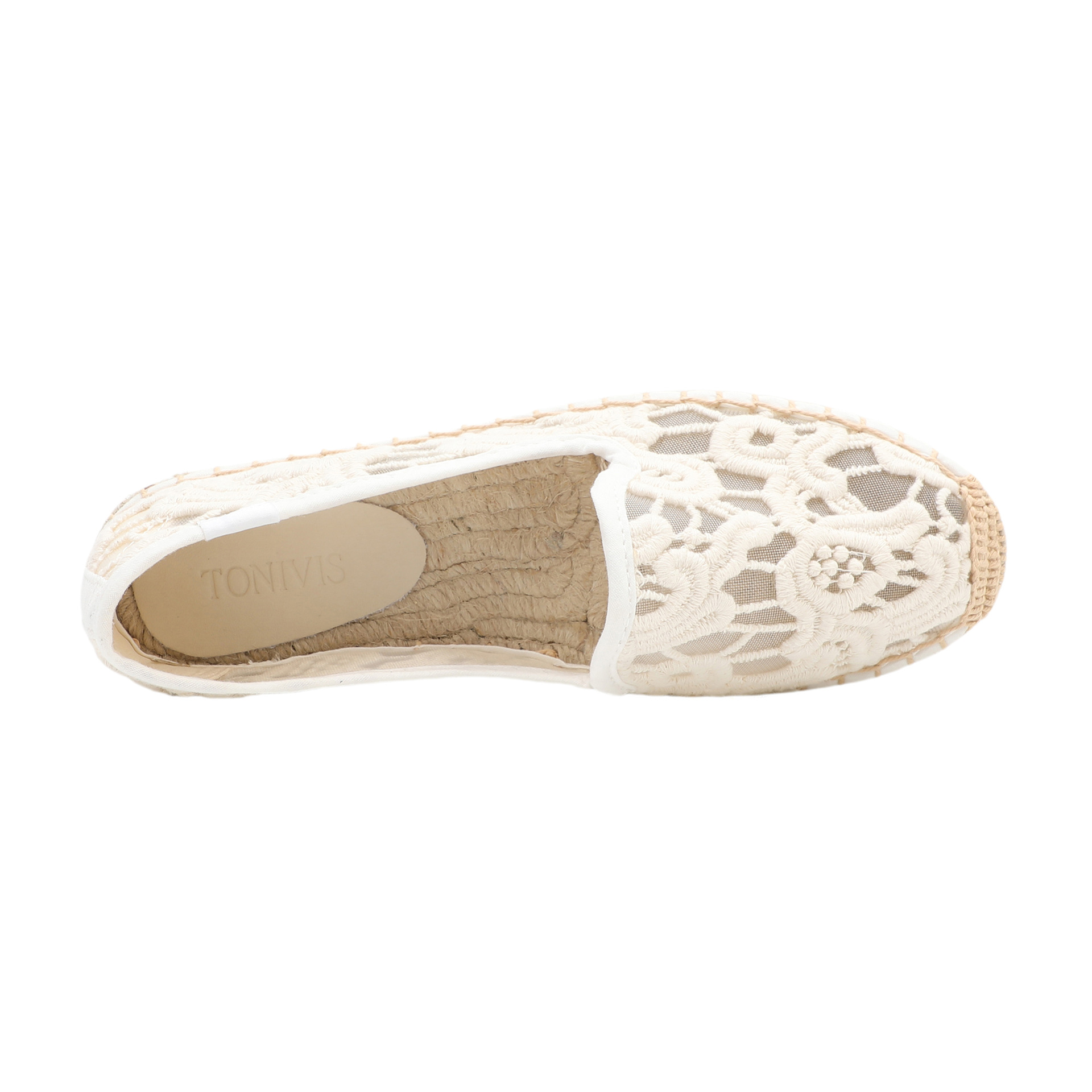 Damskie koronkowe espadryle, w – Espadrille Slip On recenzja i cena