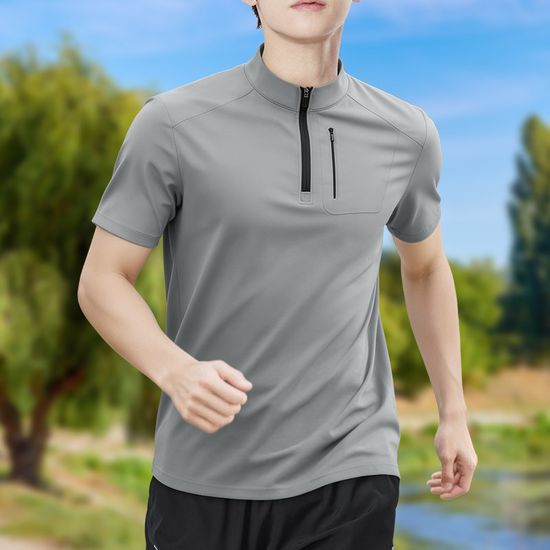 Męska koszulka z krótkim rękaw – Shirt Camp Collar recenzja i cena