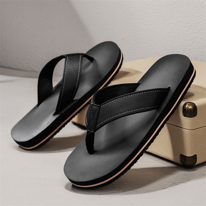 Męskie klapki w stylu vintage  – Flip Flop Leather Men recenzja i cena