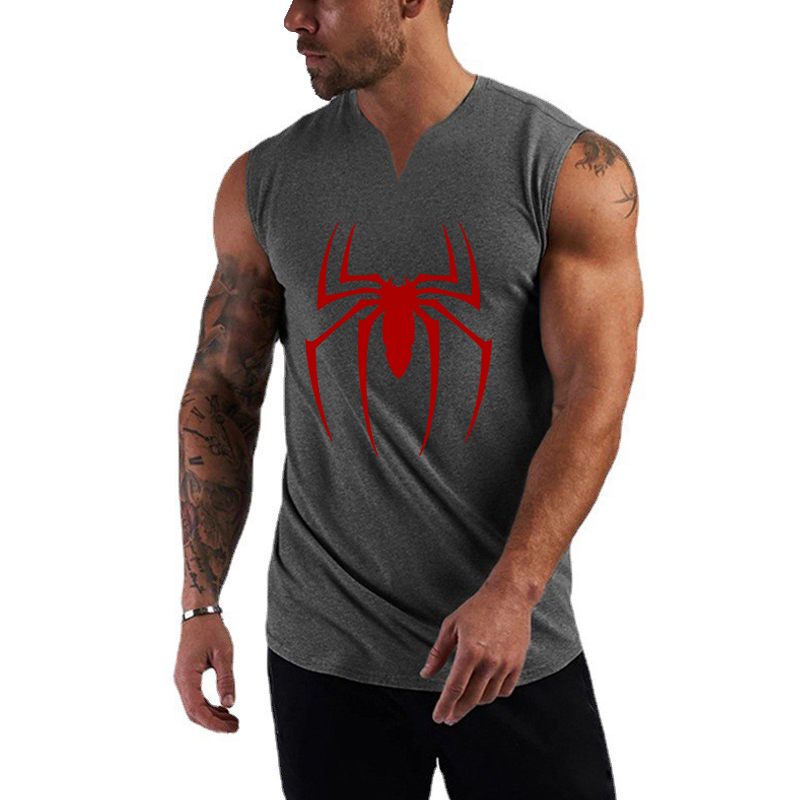 Czerwony pająk drukowane podko – Tank Top Muscle recenzja i cena