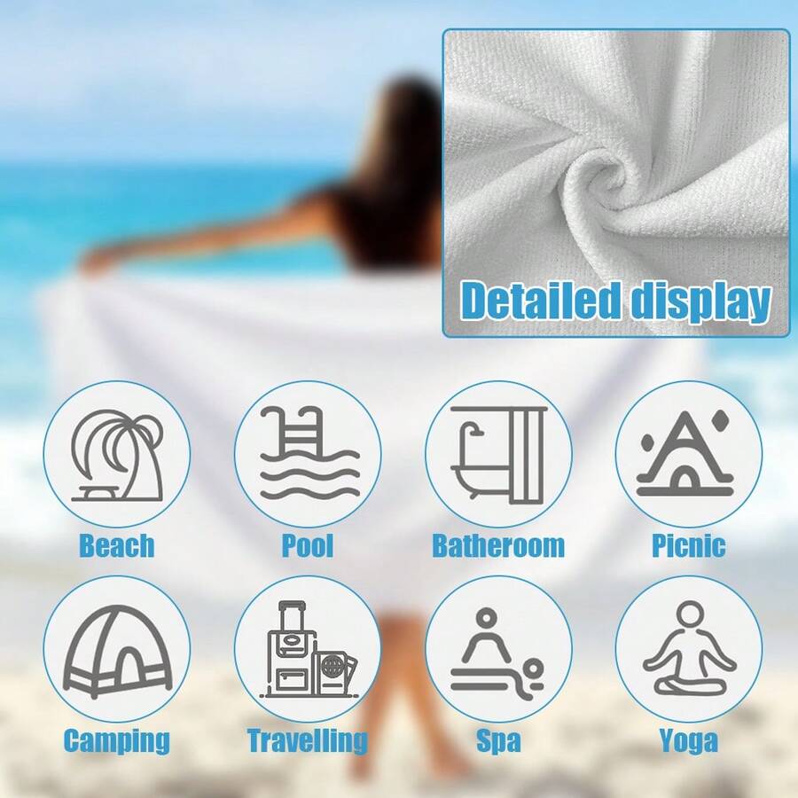Superchłonny, szybkoschnący ko – Beach Towel Large recenzja i cena