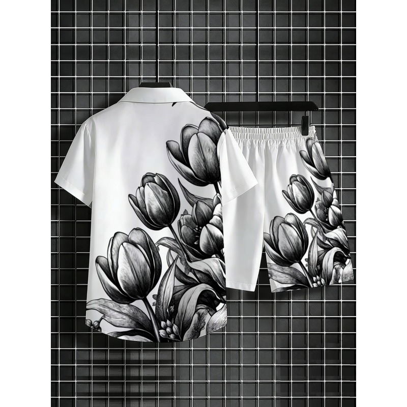 Męski zestaw koszuli i szortów – Resort Shirt Floral recenzja i cena
