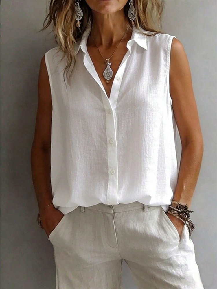 Modna i elegancka koszula bez  – Shirt Camp Collar recenzja i cena