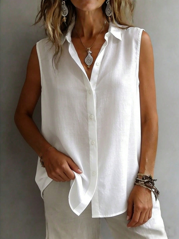 Modna i elegancka koszula bez  – Shirt Camp Collar recenzja i cena