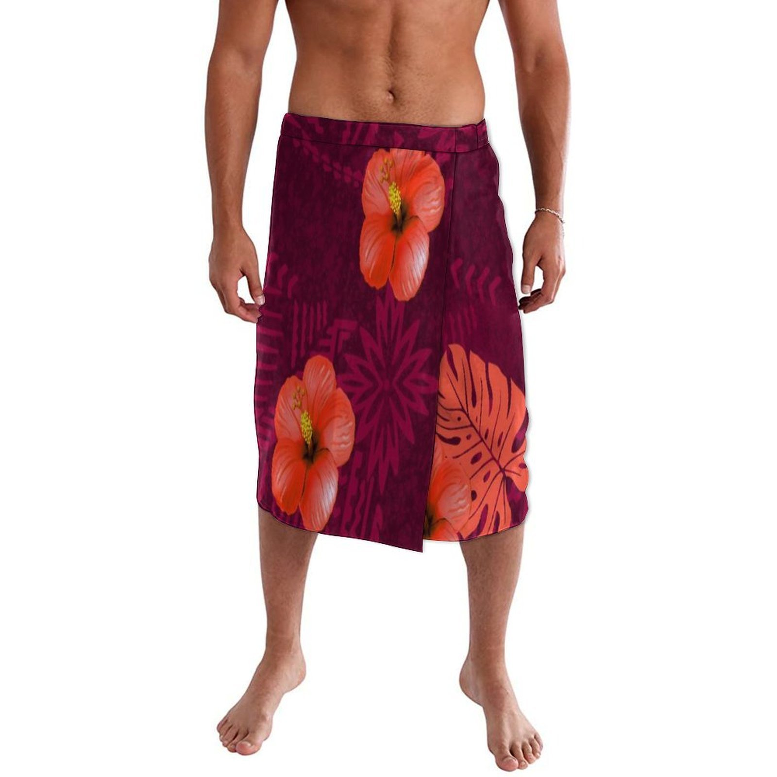 Niebieska kwiecista polinezyjs – Sarong Men Wrap recenzja i cena